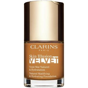 Clarins Skin Illusion Velvet mattító folyékony alapozó tápláló hatással árnyalat 117N 30 ml kép