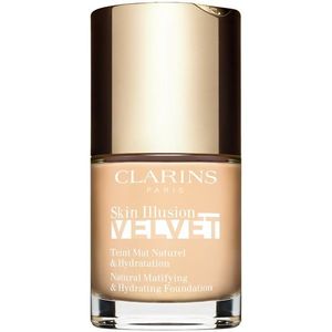 Clarins Skin Illusion Velvet mattító folyékony alapozó tápláló hatással árnyalat 100.3N 30 ml kép