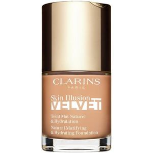 Clarins Skin Illusion Velvet mattító folyékony alapozó tápláló hatással árnyalat 109C 30 ml kép