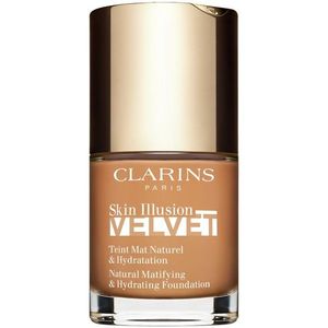 Clarins Skin Illusion Velvet mattító folyékony alapozó tápláló hatással árnyalat 113C 30 ml kép