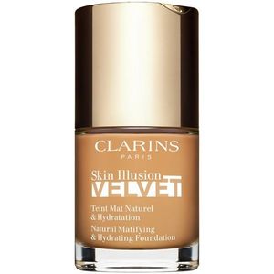 Clarins Skin Illusion Velvet mattító folyékony alapozó tápláló hatással árnyalat 114N 30 ml kép