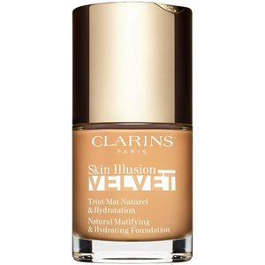 Clarins Skin Illusion Velvet mattító folyékony alapozó tápláló hatással árnyalat 112.5W 30 ml kép