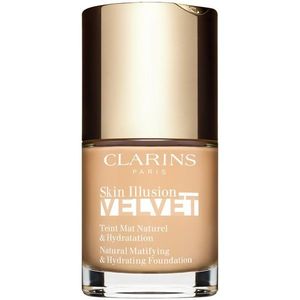 Clarins Skin Illusion Velvet mattító folyékony alapozó tápláló hatással árnyalat 103N 30 ml kép