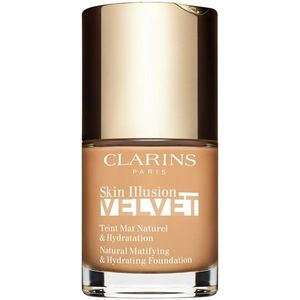 Clarins Skin Illusion Velvet mattító folyékony alapozó tápláló hatással árnyalat 108.5W 30 ml kép