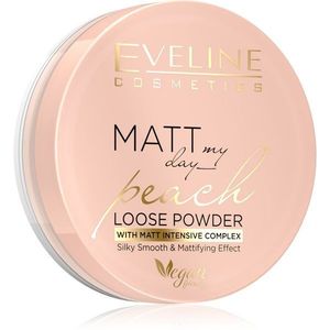 Eveline Cosmetics Matt My Day hosszan tartó fixáló púder matt hatással árnyalat Peach 6 g kép