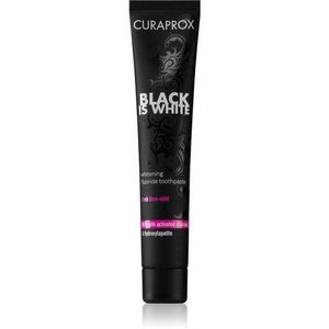 Curaprox Black is White fogfehérítő fogkrém faszénnel hydroxyapatittel íz Fresh Lime-Mint 90 ml kép