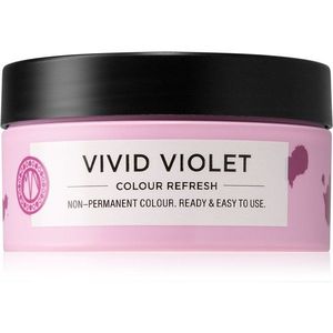 Maria Nila Colour Refresh Vivid Violet gyengéd tápláló maszk tartós színes pigmentekkel 4 – 10 alkalommal mosásálló 0.22 100 ml kép