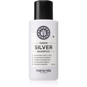 Maria Nila Sheer Silver Shampoo sampon a sárga tónusok neutralizálására 100 ml kép