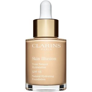 Clarins Skin Illusion Natural Hydrating Foundation világosító hidratáló make-up SPF 15 árnyalat 30 ml kép