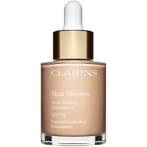 Clarins Skin Illusion Natural Hydrating Foundation világosító hidratáló make-up SPF 15 árnyalat 102.5C Porcelain 30 ml kép