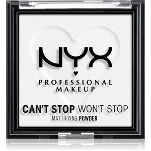 NYX Professional Makeup Can't Stop Won't Stop Mattifying Powder mattító púder árnyalat 11 Bright Translucent 6 g kép