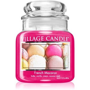 Village Candle French Macaroon illatgyertya (Glass Lid) 389 g kép