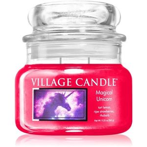 Village Candle Magical Unicorn illatgyertya (Glass Lid) 262 g kép