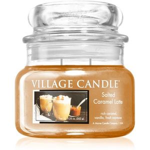 Village Candle Salted Caramel Latte illatgyertya (Glass Lid) 262 g kép