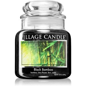 Village Candle Black Bamboo illatgyertya (Glass Lid) 389 g kép