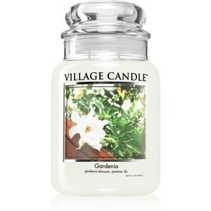 Village Candle Gardenia illatgyertya (Glass Lid) 602 g kép