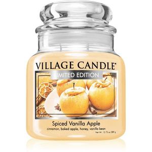 Village Candle Spiced Vanilla Apple illatgyertya (Glass Lid) 389 g kép