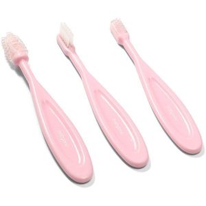BabyOno Toothbrush fogkefe gyermekeknek Pink 3 db kép
