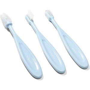 BabyOno Toothbrush fogkefe gyermekeknek Blue 3 db kép
