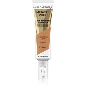Max Factor Miracle Pure Skin tartós alapozó SPF 30 árnyalat 82 Deep Bronze 30 ml kép