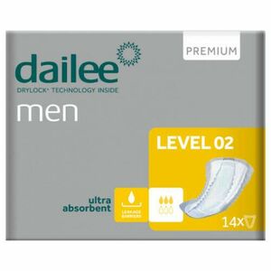 Inkontinencia betét férfiaknak, Dailee Men Level 02 Prémium 14db, 612ml kép
