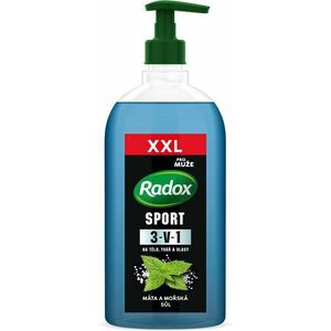 Radox Sport 3 az 1-ben Férfi tusfürdő testre, arcra és hajra 750 ml kép