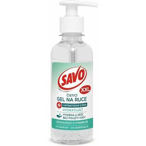 SAVO Kéztisztító gél antibakteriális és hidratáló összetevővel, 250 ml kép
