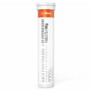 GymBeam 100% Multivitamin, 20 tabletta, narancs kép