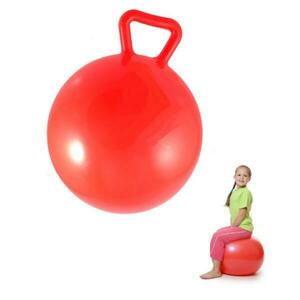 Gyerek fitnesz labda fogantyúval, piros, 45 cm kép