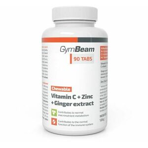 GymBeam C-vitamin + cink + gyömbér kivonat 90 tabletta kép