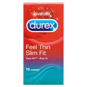 Durex Feel Thin Slim Fit Óvszer 10db kép
