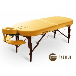 FABULO Diablo Oval Set összecsukható masszázságy Szín: sárga kép