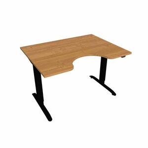 Hobis Motion Ergo elektromosan állítható magasságú íróasztal - 2 szegmensű, standard vezérléssel Szélesség: 120 cm, Szerkezet színe: fekete RAL 9005, … kép