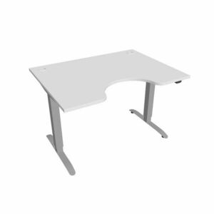 Hobis Motion Ergo elektromosan állítható magasságú íróasztal - 2 szegmensű, standard vezérléssel Szélesség: 120 cm, Szerkezet színe: szürke RAL 9006, … kép