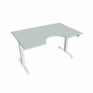 Hobis Motion Ergo elektromosan állítható magasságú íróasztal - 2 szegmensű, standard vezérléssel Szélesség: 140 cm, Szerkezet színe: fehér RAL 9016, … kép