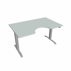 Hobis Motion Ergo elektromosan állítható magasságú íróasztal - 2 szegmensű, standard vezérléssel Szélesség: 140 cm, Szerkezet színe: szürke RAL 9006, … kép
