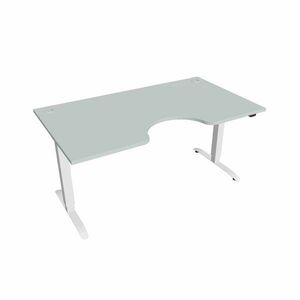 Hobis Motion Ergo elektromosan állítható magasságú íróasztal - 2 szegmensű, standard vezérléssel Szélesség: 160 cm, Szerkezet színe: fehér RAL 9016, … kép