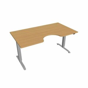 Hobis Motion Ergo elektromosan állítható magasságú íróasztal - 2 szegmensű, standard vezérléssel Szélesség: 160 cm, Szerkezet színe: szürke RAL 9006, … kép