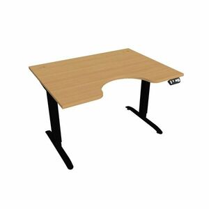 Hobis Motion Ergo elektromosan állítható magasságú íróasztal - 2M szegmensű, memória vezérléssel Szélesség: 120 cm, Szerkezet színe: fekete RAL 9005, … kép