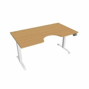 Hobis Motion Ergo elektromosan állítható magasságú íróasztal - 2M szegmensű, memória vezérléssel Szélesség: 160 cm, Szerkezet színe: fehér RAL 9016, … kép