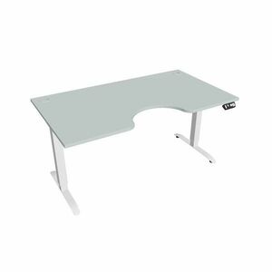 Hobis Motion Ergo elektromosan állítható magasságú íróasztal - 2M szegmensű, memória vezérléssel Szélesség: 160 cm, Szerkezet színe: fehér RAL 9016, … kép