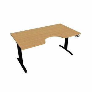 Hobis Motion Ergo elektromosan állítható magasságú íróasztal - 2M szegmensű, memória vezérléssel Szélesség: 160 cm, Szerkezet színe: fekete RAL 9005, … kép