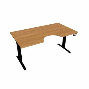 Hobis Motion Ergo elektromosan állítható magasságú íróasztal - 2M szegmensű, memória vezérléssel Szélesség: 160 cm, Szerkezet színe: fekete RAL 9005, … kép