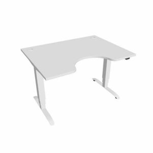 Hobis Motion Ergo elektromosan állítható magasságú íróasztal - 3 szegmensű, standard vezérléssel Szélesség: 120 cm, Szerkezet színe: fehér RAL 9016, … kép