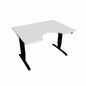 Hobis Motion Ergo elektromosan állítható magasságú íróasztal - 3 szegmensű, standard vezérléssel Szélesség: 120 cm, Szerkezet színe: fekete RAL 9005, … kép