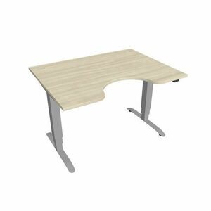 Hobis Motion Ergo elektromosan állítható magasságú íróasztal - 3 szegmensű, standard vezérléssel Szélesség: 120 cm, Szerkezet színe: szürke RAL 9006, … kép