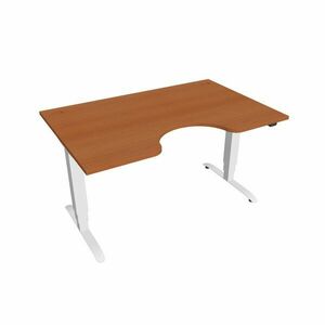 Hobis Motion Ergo elektromosan állítható magasságú íróasztal - 3 szegmensű, standard vezérléssel Szélesség: 140 cm, Szerkezet színe: fehér RAL 9016, … kép