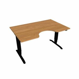 Hobis Motion Ergo elektromosan állítható magasságú íróasztal - 3 szegmensű, standard vezérléssel Szélesség: 140 cm, Szerkezet színe: fekete RAL 9005, … kép