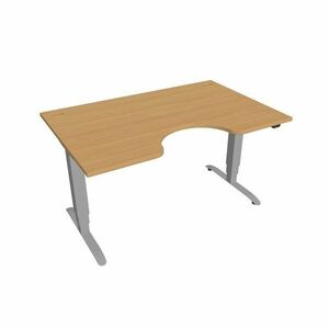 Hobis Motion Ergo elektromosan állítható magasságú íróasztal - 3 szegmensű, standard vezérléssel Szélesség: 140 cm, Szerkezet színe: szürke RAL 9006, … kép