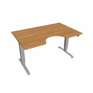 Hobis Motion Ergo elektromosan állítható magasságú íróasztal - 3 szegmensű, standard vezérléssel Szélesség: 140 cm, Szerkezet színe: szürke RAL 9006, … kép